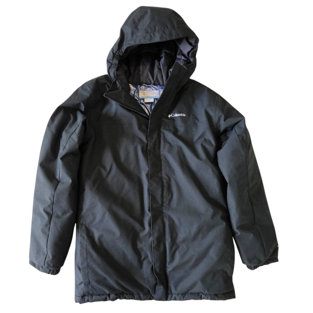 Columbia Kids Hikebound II Jacket Black Omni-Heat Waterproof Large 14/16